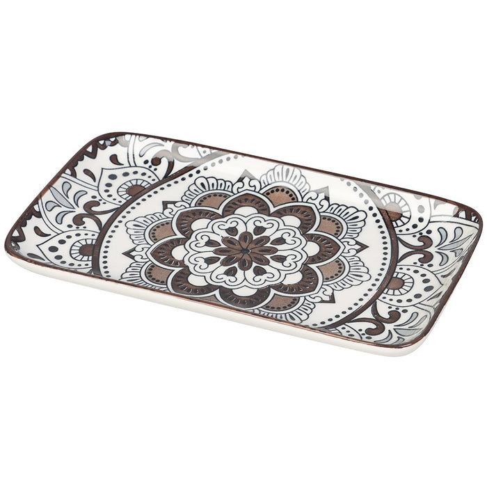 Lemon & Lime MOROCCAN DECO CERAMIC RECT PLATTER 20.5X11CM