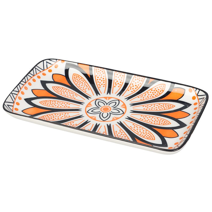 Lemon & Lime MOROCCAN DECO CERAMIC RECT PLATTER 20.5X11CM