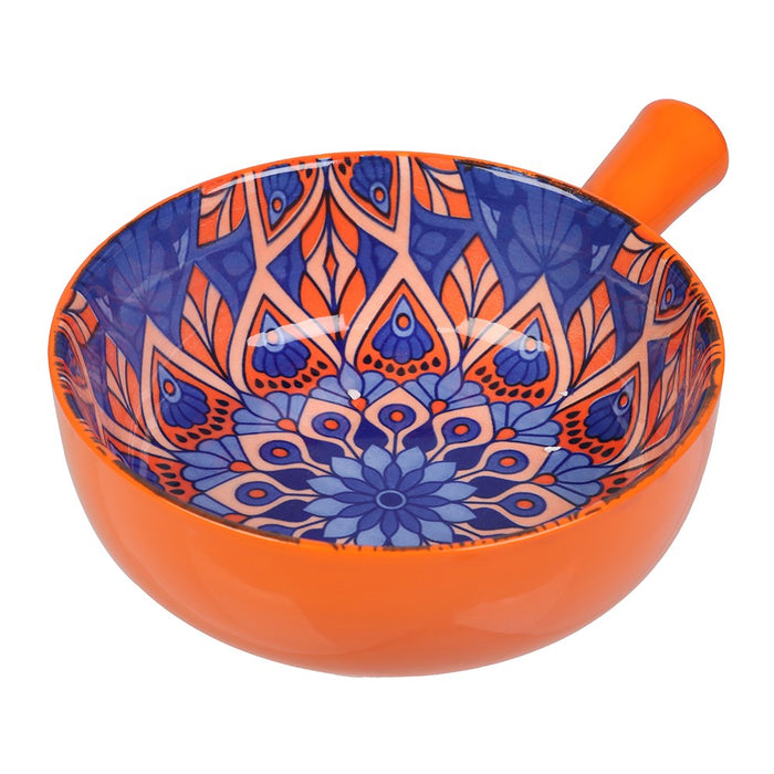 Lemon & Lime MOROCCAN DECO CERAMIC HANDLED BOWL 21.5X16.5X6CM