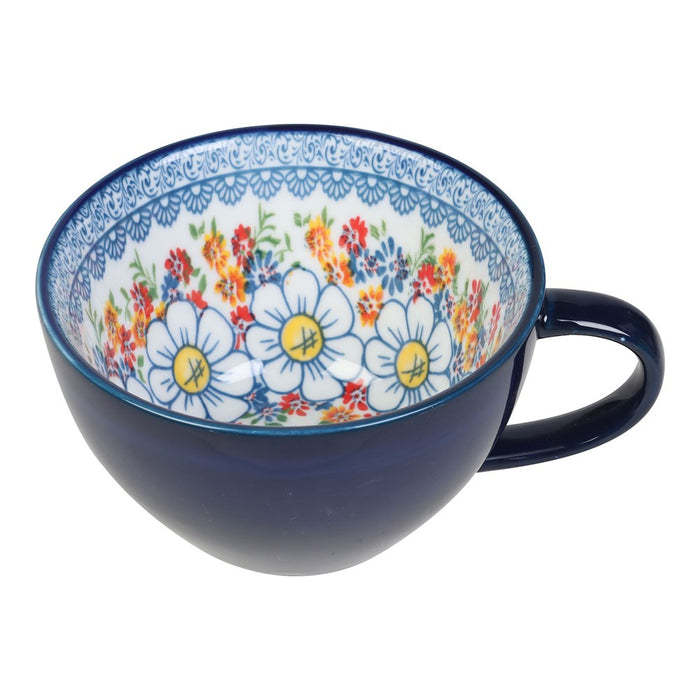 Lemon & Lime MOROCCAN DECO CERAMIC SOUP CUP 15X12.5X7CM