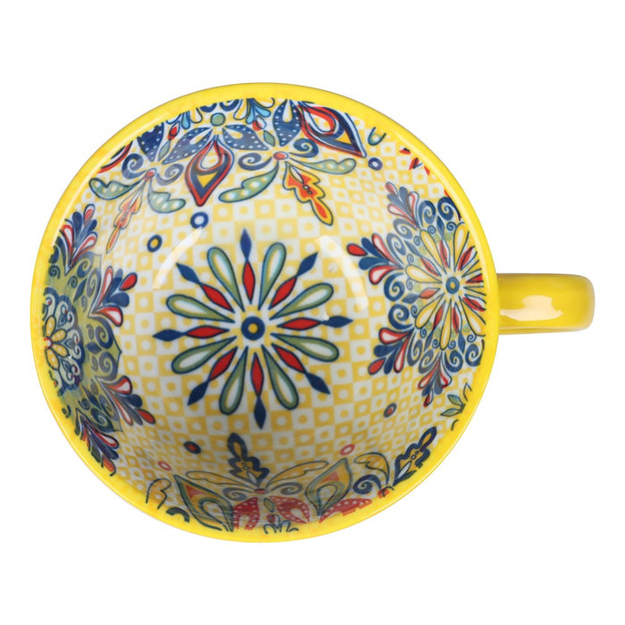 Lemon & Lime MOROCCAN DECO CERAMIC SOUP CUP 15X12.5X7CM