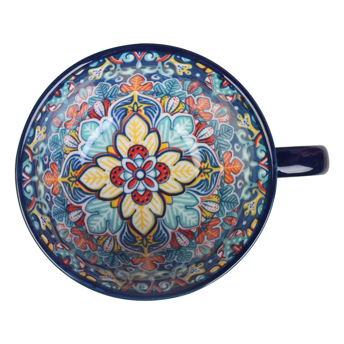 Lemon & Lime MOROCCAN DECO CERAMIC SOUP CUP 15X12.5X7CM