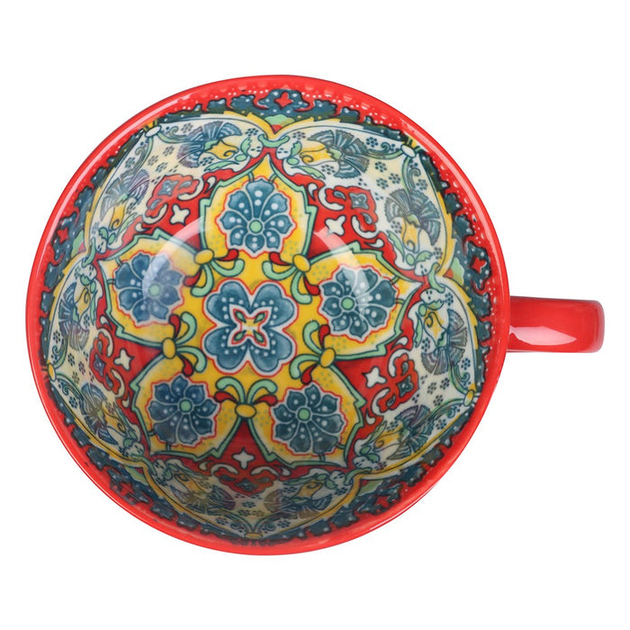 Lemon & Lime MOROCCAN DECO CERAMIC SOUP CUP 15X12.5X7CM