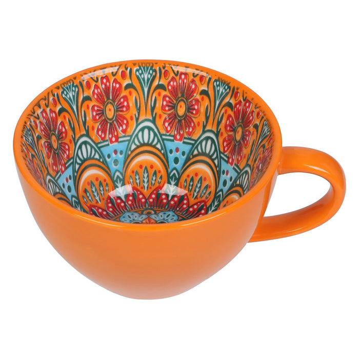 Lemon & Lime MOROCCAN DECO CERAMIC SOUP CUP 15X12.5X7CM