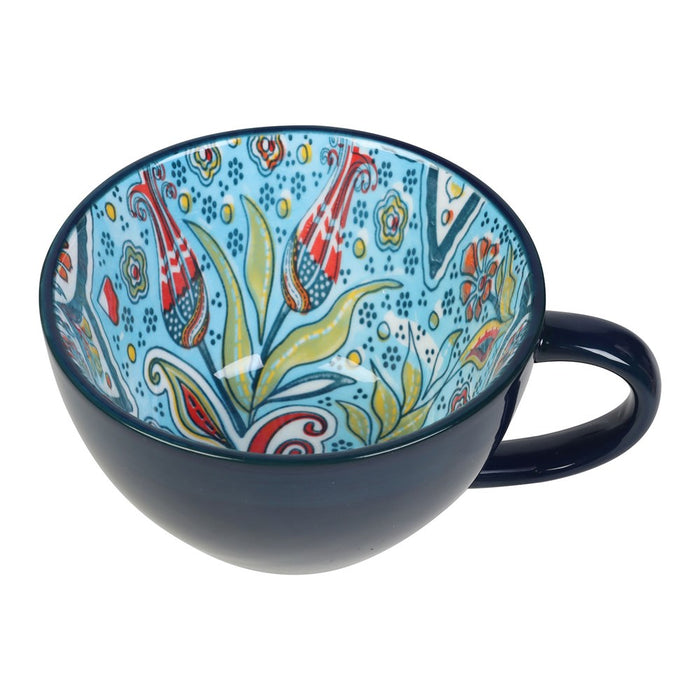 Lemon & Lime MOROCCAN DECO CERAMIC SOUP CUP 15X12.5X7CM