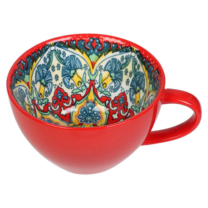 Lemon & Lime MOROCCAN DECO CERAMIC SOUP CUP 15X12.5X7CM