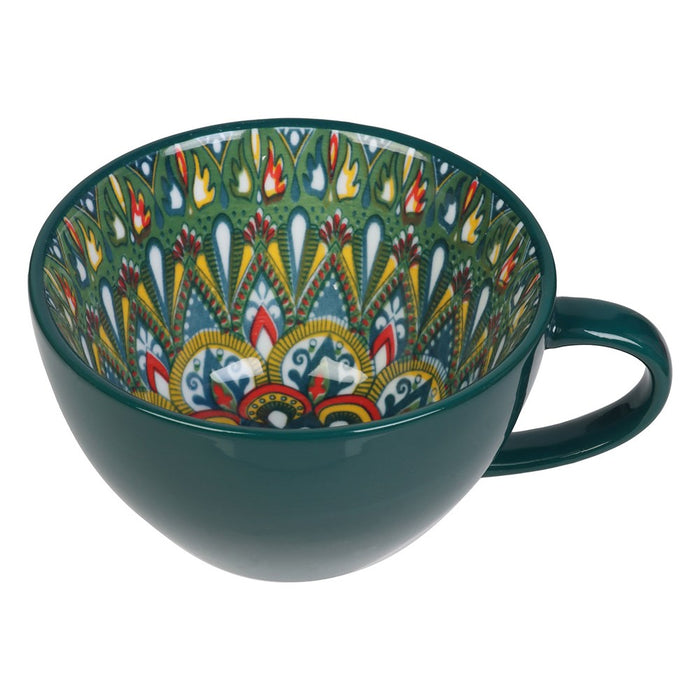 Lemon & Lime MOROCCAN DECO CERAMIC SOUP CUP 15X12.5X7CM