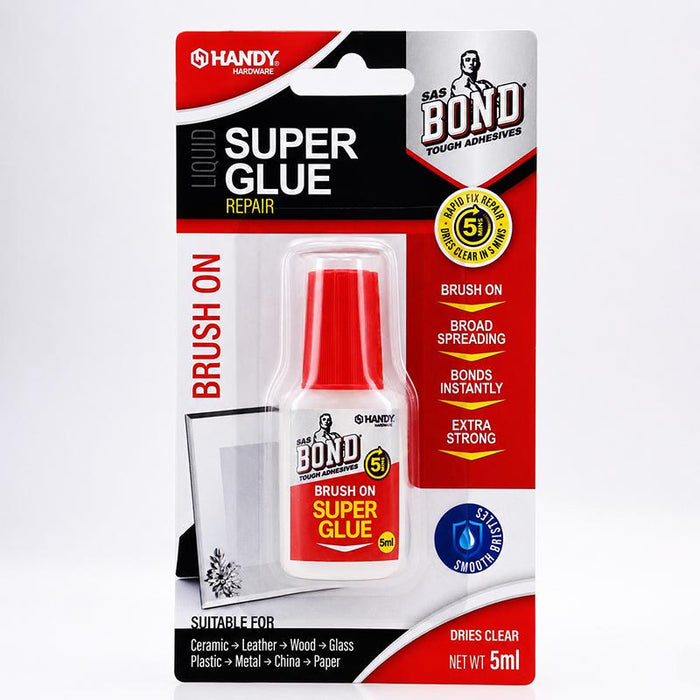 Glue Super Glue Brush On 5ml (Dries Clear)