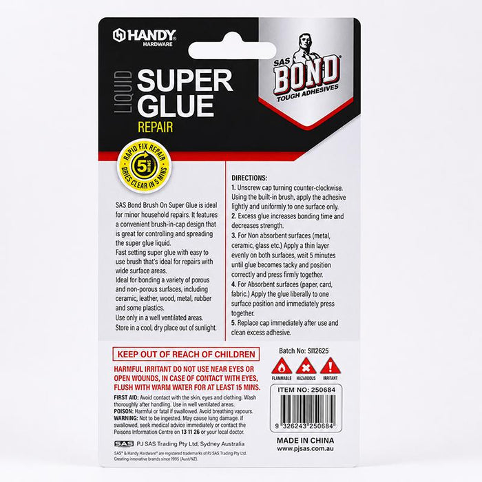 Glue Super Glue Brush On 5ml (Dries Clear)