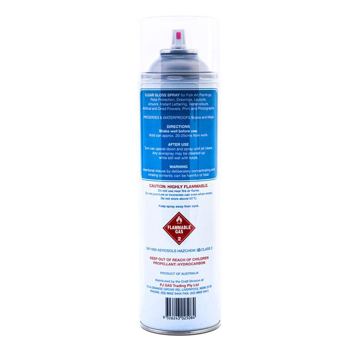 Gloss Spray Clear 400g (Enamel)