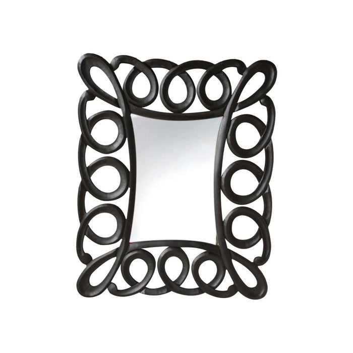 2 set Swirl Edge Mirror Black