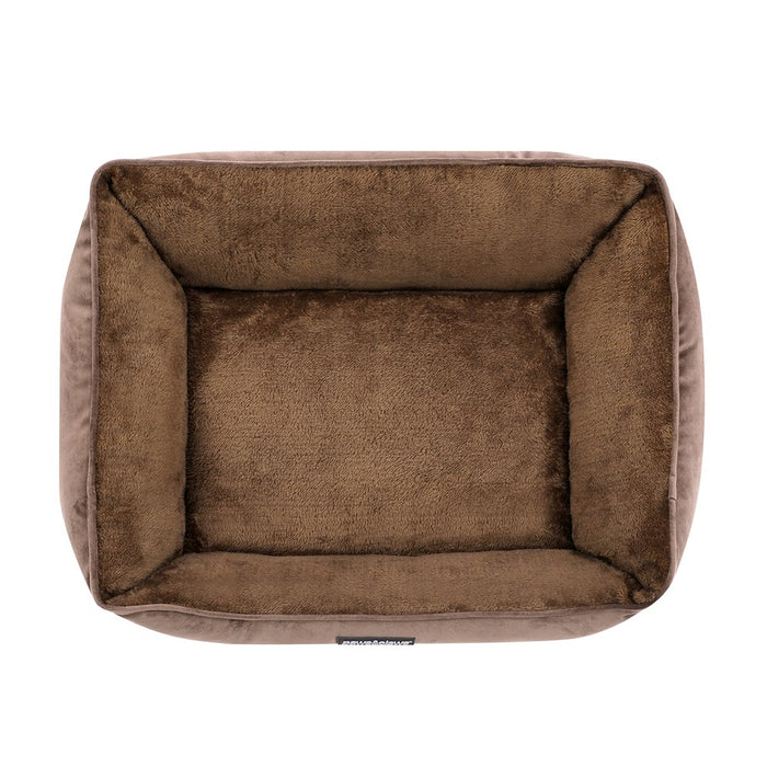 Paws & Claws LUX WALLED BED MOCHA SMALL 60X50X21CM