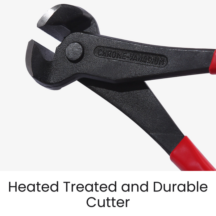 Heavy-Duty End Cutting Nippers Professional Cutting Pliers, Sizes 280mm, 200mm, and 180mm – High-Carbon Steel Construction with Ergonomic Red Handle – Precision Wire, Nail, and Bolt Cutter Tool Kit for Construction and DIY Projects