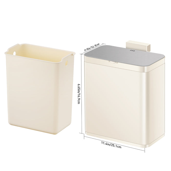 Deluxe Puro Compost Bin with Liner - 7L / 1.85 Gal (Stainless & Vanilla)