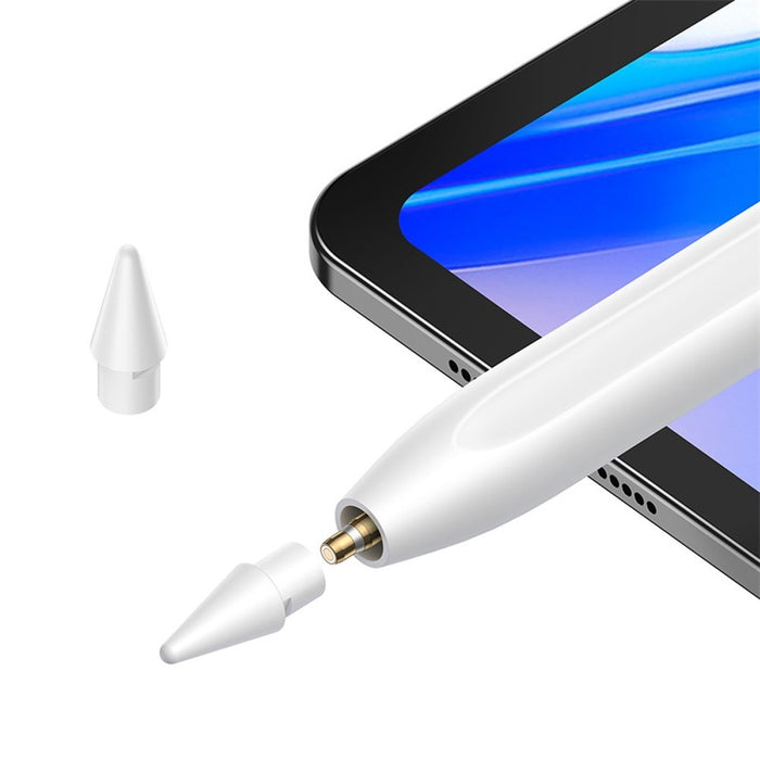 Baseus Smooth Writing 2 Series Stylus with LED Indicators (P80015802213-00) (Active/Passive Version)-Moon White