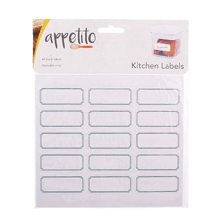 BLANK KITCHEN LABELS PACK 45