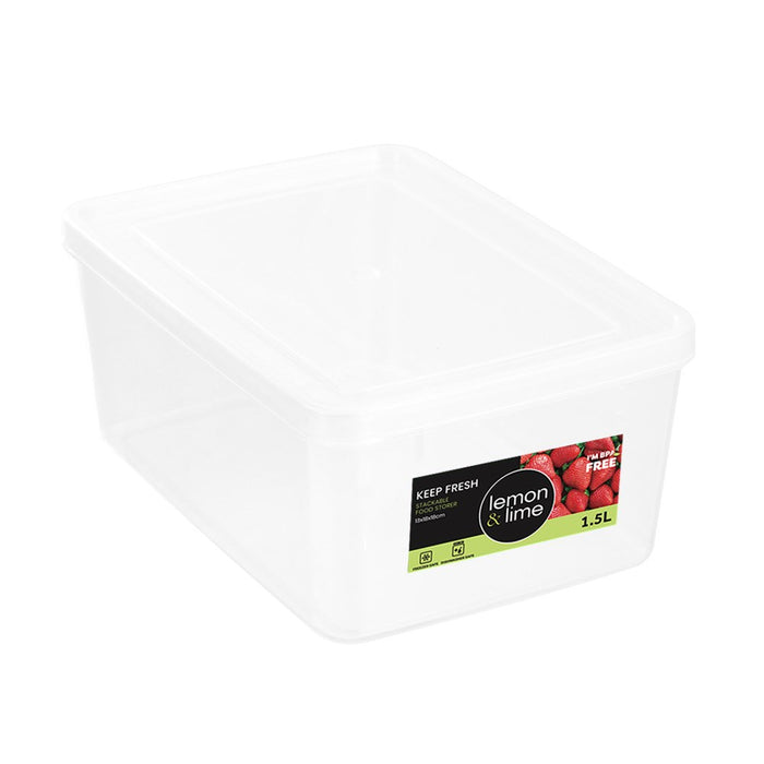 Lemon & Lime KEEP FRESH FOOD CONTAINER 1.5L 13X18X8CM