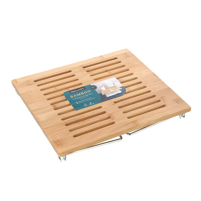 Boxsweden Bamboo Storage Rack?Collapsible 32X28X16Cm