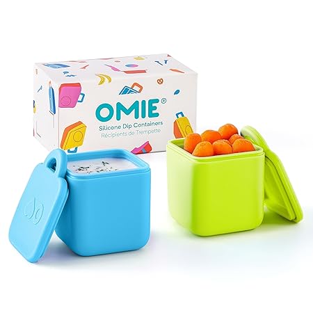 OMIEDIP SILICONE DIP CONTAINERS SET 2 BLUE/LIME