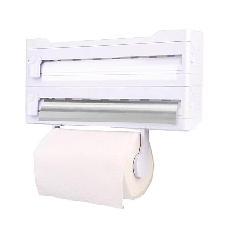 WALL MOUNT KITCHEN ROLL DISPENSER WHITE