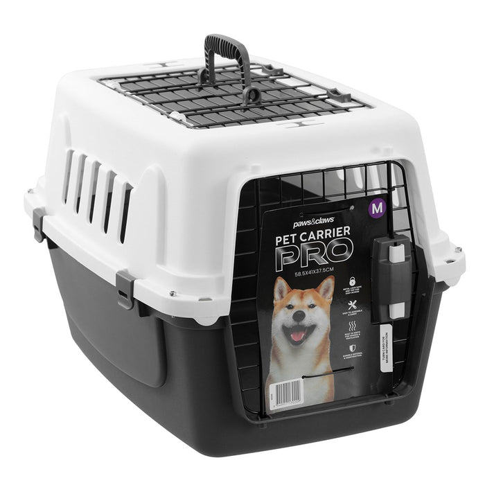 Paws & Claws PET CARRIER METAL DOOR MED 58.5X41X37.5CM