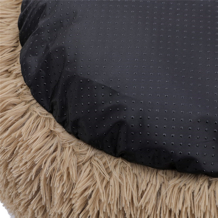 Paws & Claws CALMING PLUSH BED CAMEL SMALL 50X50X19CM