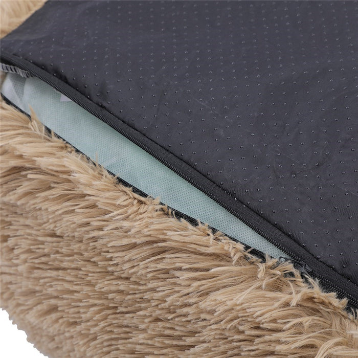 Paws & Claws CALMING PLUSH MATTRESS LGE 80X60X20CM CAMEL