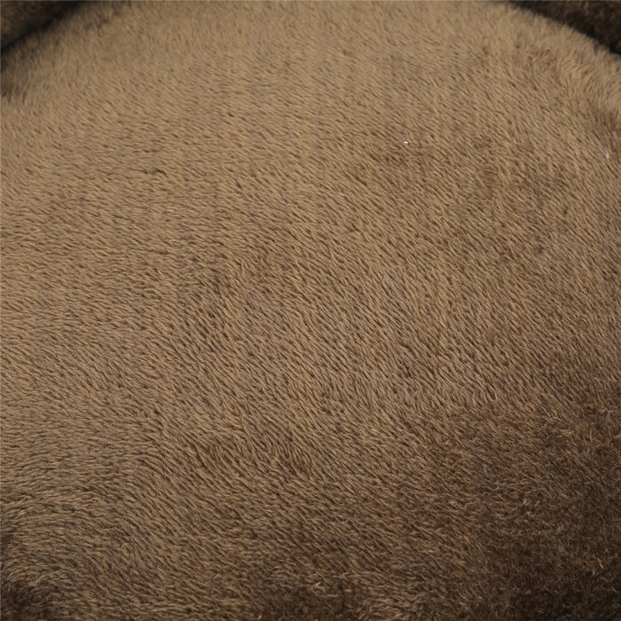 Paws & Claws LUX ROUND BED MOCHA SMALL 60X60X14CM