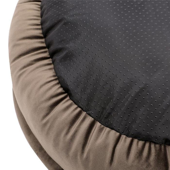 Paws & Claws LUX ROUND BED MOCHA SMALL 60X60X14CM