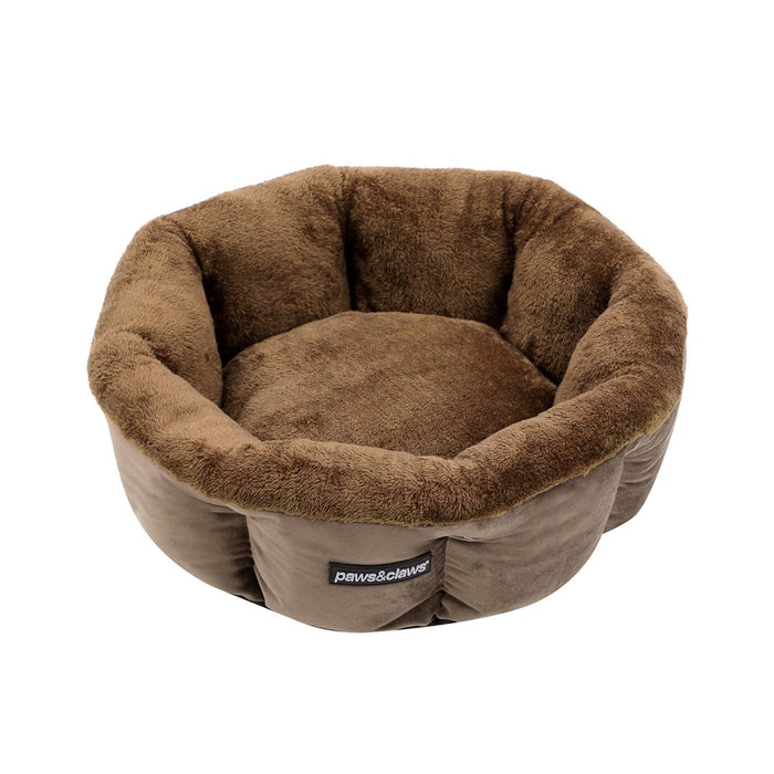 Paws & Claws LUX SNUGGLER BED MOCHA 48X48X20CM