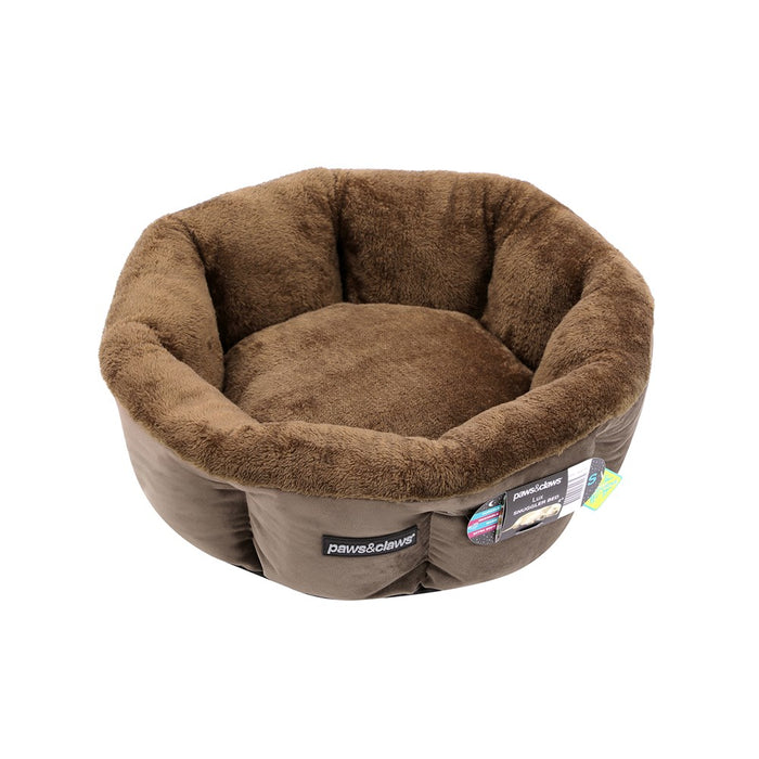 Paws & Claws LUX SNUGGLER BED MOCHA 48X48X20CM