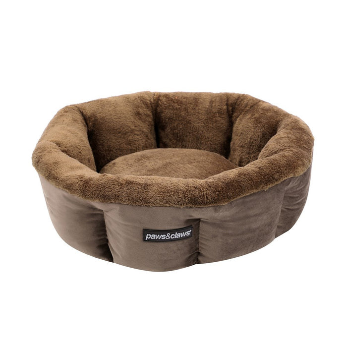 Paws & Claws LUX SNUGGLER BED MOCHA 48X48X20CM