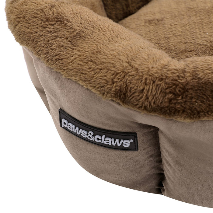 Paws & Claws LUX SNUGGLER BED MOCHA 48X48X20CM