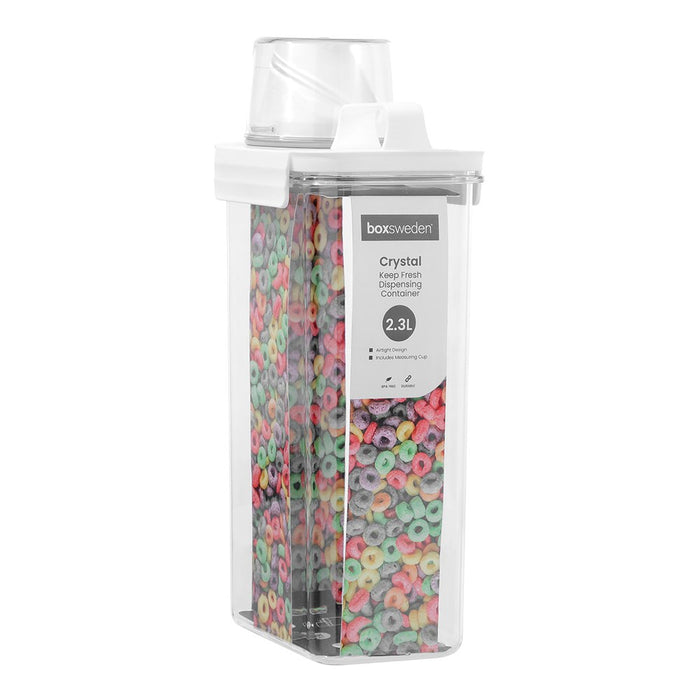 Lemon & Lime CRYSTAL KEEP FRESH DISPENSING CONTAINER 2.3L WITH MEASURING CUP