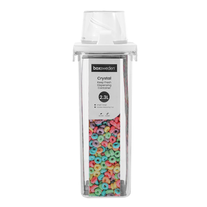 Lemon & Lime CRYSTAL KEEP FRESH DISPENSING CONTAINER 2.3L WITH MEASURING CUP
