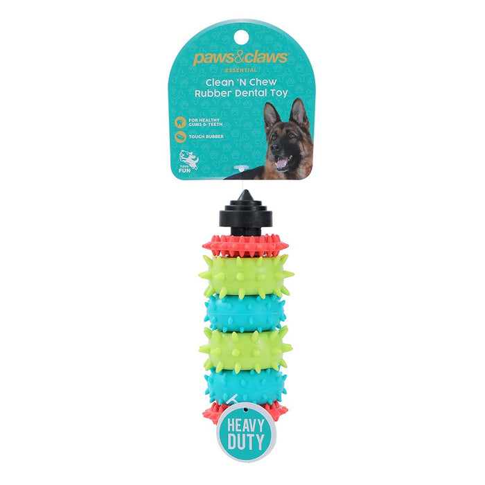 Paws & Claws CLEAN 'N CHEW TPR DENTAL TOY 17CM