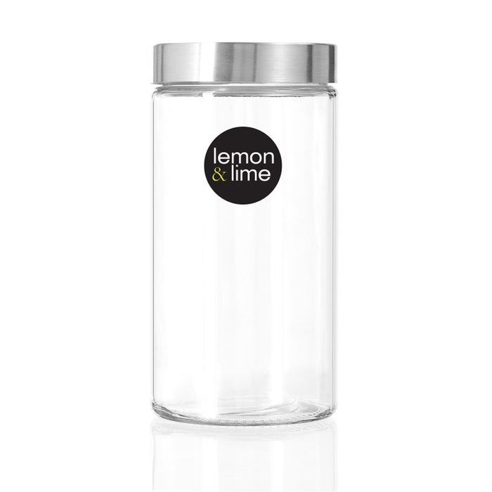 Lemon & Lime ALTO GLASS JAR S/STEEL LID 1.7L 22X11CM