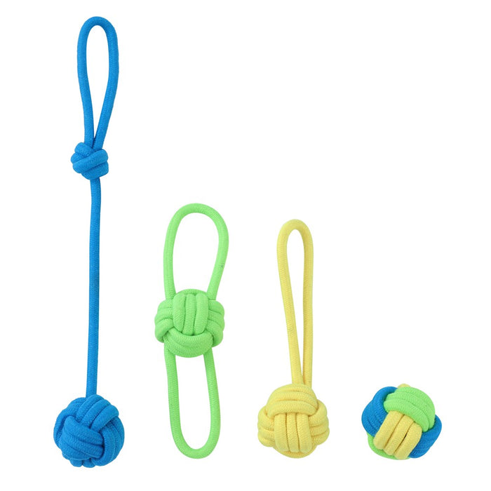 Paws & Claws MINI TUG N' CHEW ROPE 4PK 23X5X1CM 45G