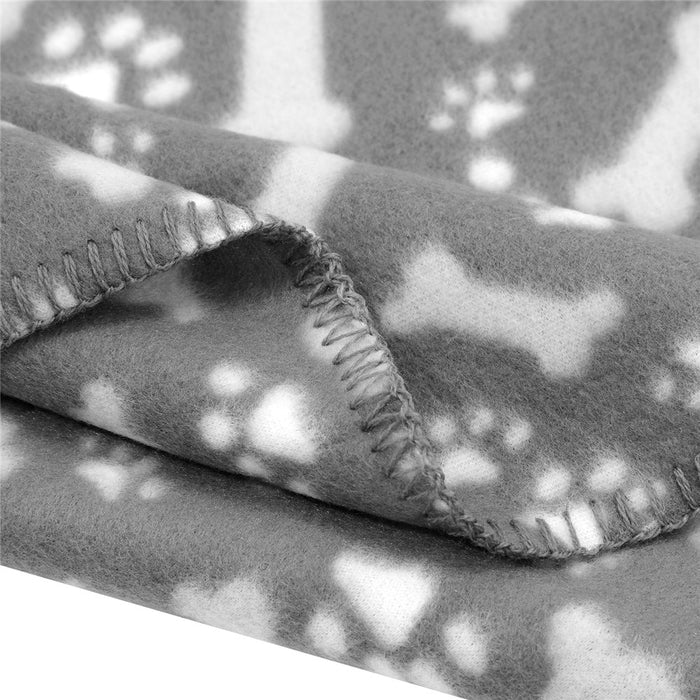 Paws & Claws PET BED & BLANKET 10PC SET BED 41X27X11 - 62X47X16CM BLANKET 70X70CM