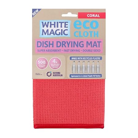 Dish Drying Mat Coral
