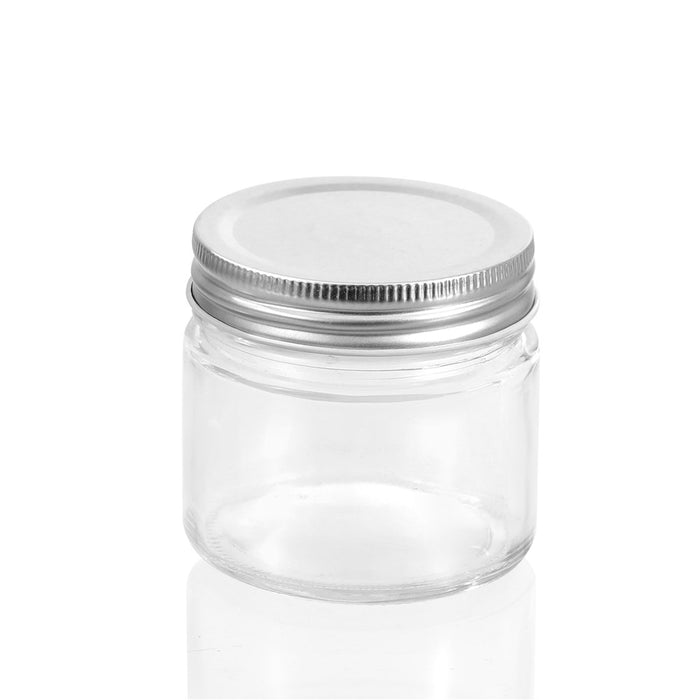 Lemon & Lime CAPRI GLASS PRESERVE JAR 200ML 6PK SILVER LID