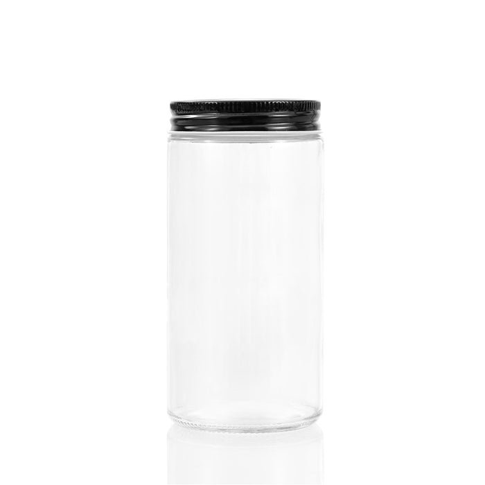Lemon & Lime CAPRI GLASS PRESERVE JAR 500ML 6PK BLACK LID