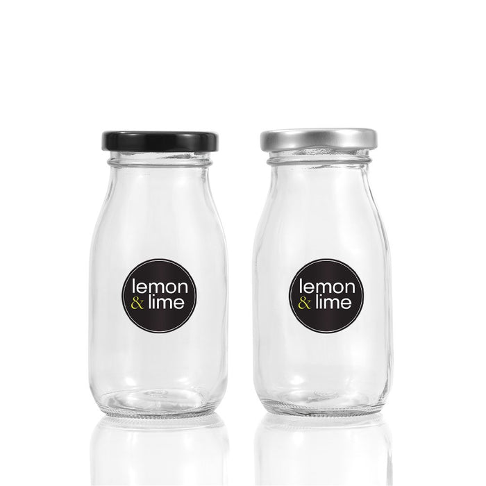 Lemon & Lime GLASS MILK BOTTLE 200ML