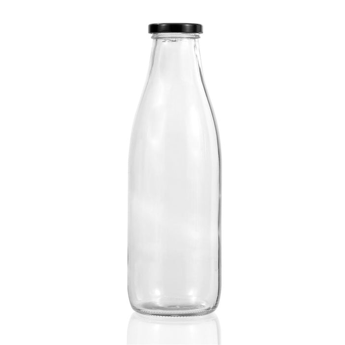 Lemon & Lime GLASS MILK BOTTLE 1L
