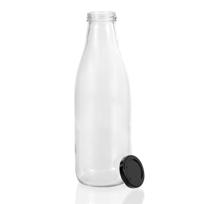 Lemon & Lime GLASS MILK BOTTLE 1L