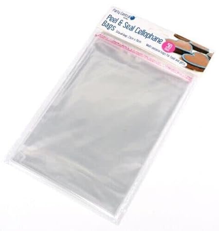 Premium Peel & Seal Cellophane Bags - 15cm x 23cm 50pk