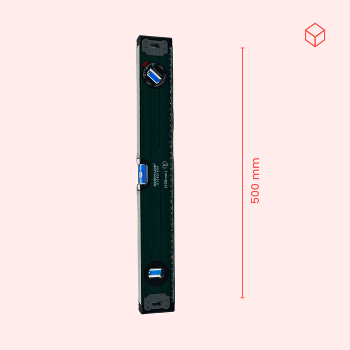 Spirit Level 50cm box Level 3 in 1 Magnetic Ruler Stable Measure Tool ...