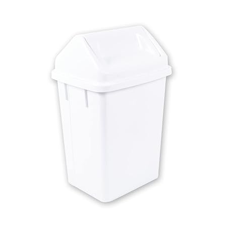 Swing Top Bin 10L Capacity - White