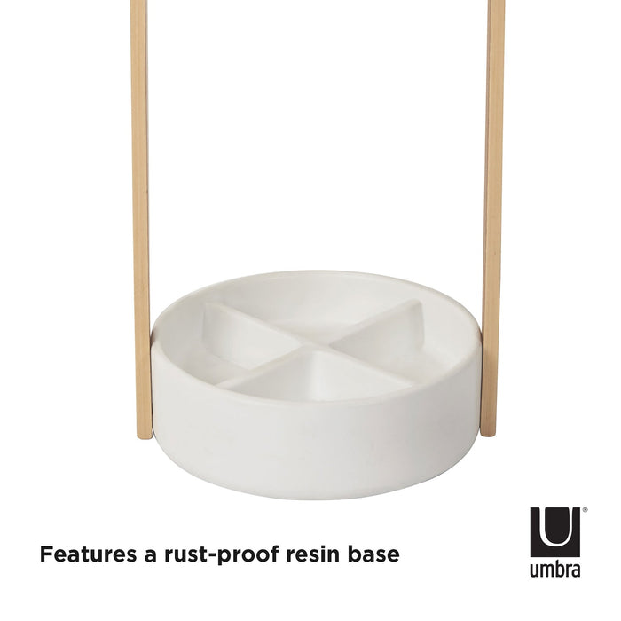 NSIMG-SHA256:6d28a323d609df1d0428c164c1369cd7b97bed70d893cca46ec53ea9f93f5a45 · Isalbi Umbra Bellwood Umbrella Stand White & Natural