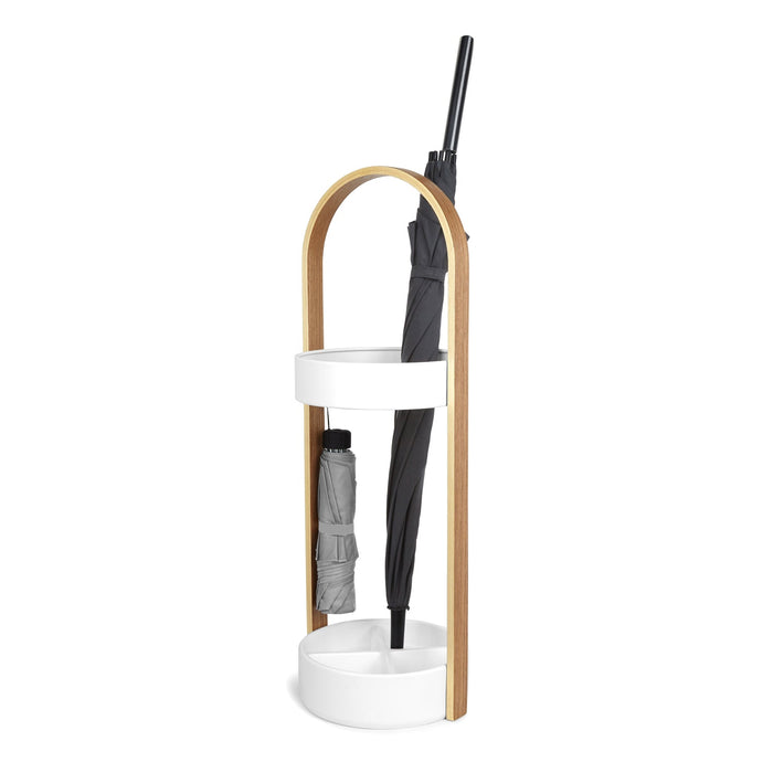 NSIMG-SHA256:2eac61392ccf6b7b97397614888b53135092e574c1db7ade69e38b3712c3af73 · Isalbi Umbra Bellwood Umbrella Stand White & Natural